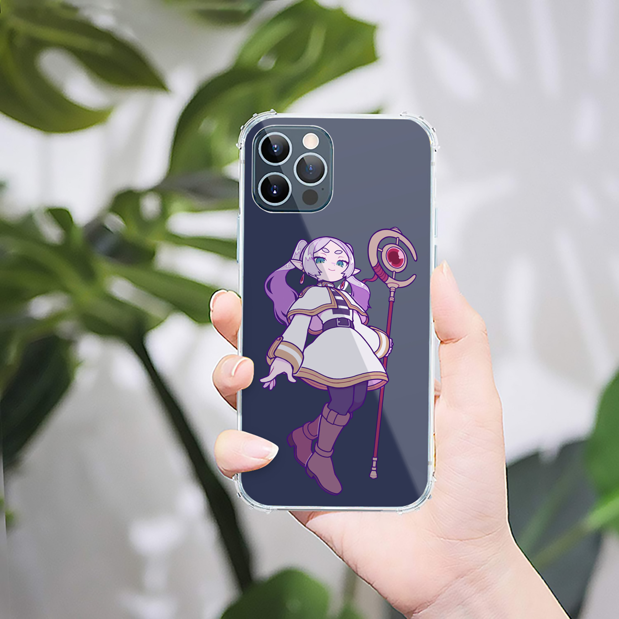（画像用） 葬送のフリーレン Frieren 【iPhone 12シリーズ対応】透明スマホケース（クリアソフトケース）